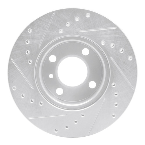R1 76-77 BMW 320I (USA/Canada) Front Right Drilled & Slotted Silver Brake Rotor