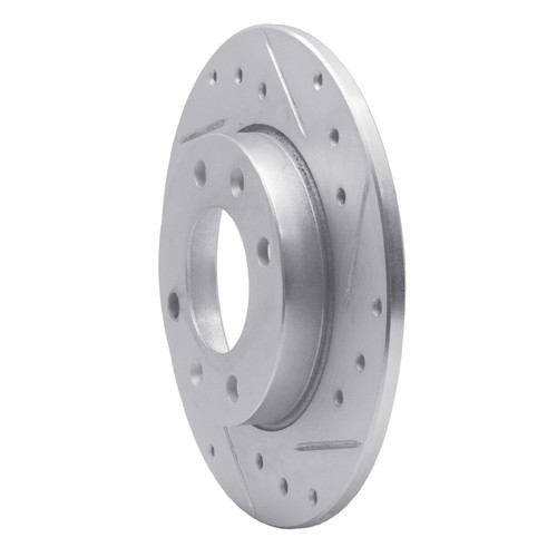 R1 89-91 Peugeot 405 Rear Right Drilled & Slotted Silver Brake Rotor