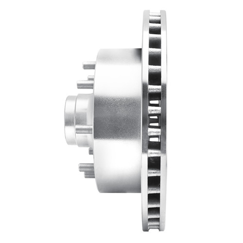 R1 94-97 Dodge B200 / B200 Van / B250 Front Left Drilled & Slotted Silver Brake Rotor