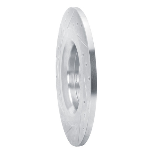 R1 19-25 Volvo XC40 Rear Right Drilled & Slotted Silver Brake Rotor