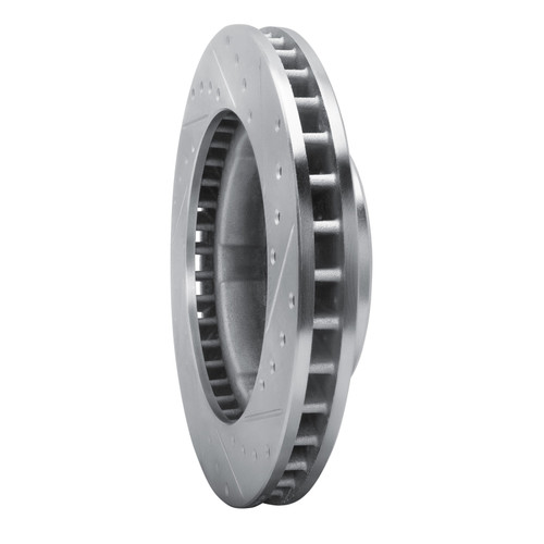 R1 80-93 Dodge W100 Front Left Drilled & Slotted Silver Brake Rotor