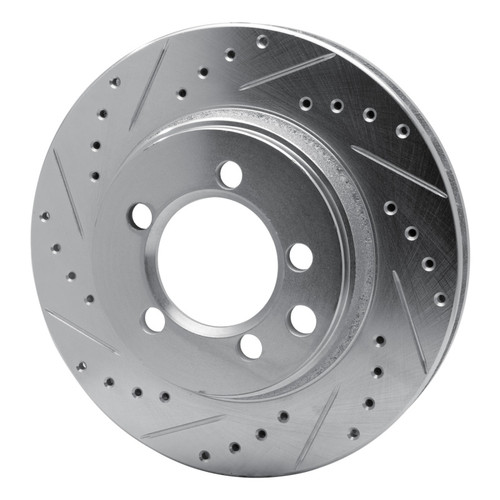 R1 74-81 Dodge Ramcharger 4WD Front Left Drilled & Slotted Silver Brake Rotor