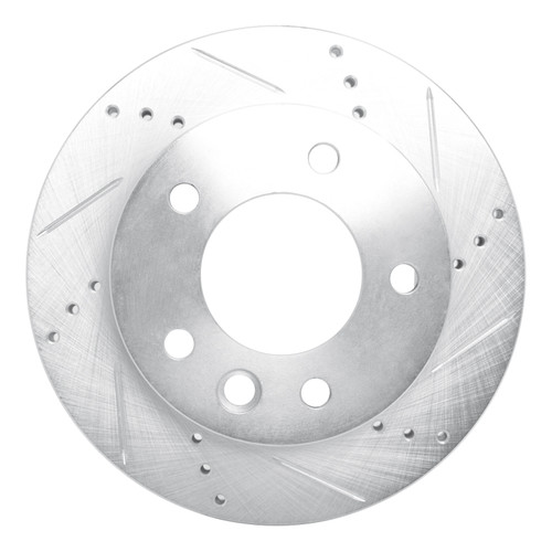 R1 02-06 Dodge SprintER 2500 Front Right Drilled & Slotted Silver Brake Rotor