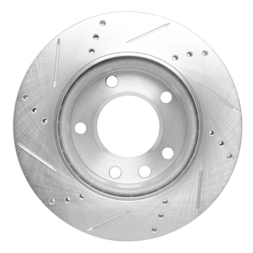 R1 02-06 Dodge SprintER 2500 Front Right Drilled & Slotted Silver Brake Rotor