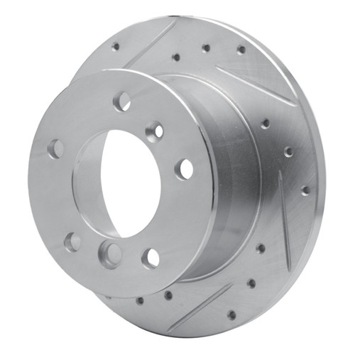 R1 02-18 Dodge SprintER 3500 Rear Left Drilled & Slotted Silver Brake Rotor