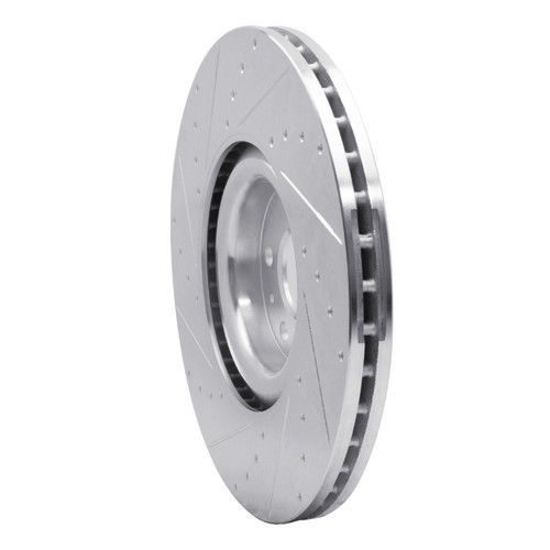 R1 16-26 Volvo XC90 Front Right Drilled & Slotted Silver Brake Rotor