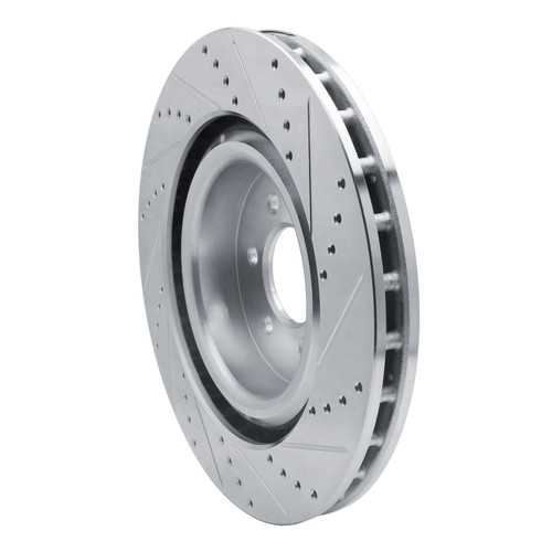 R1 03-17 Dodge Viper Front Left Drilled & Slotted Silver Brake Rotor