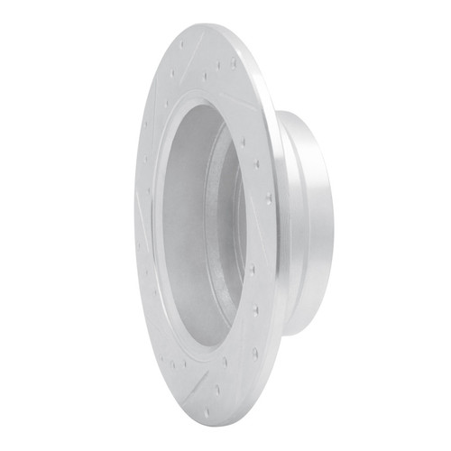 R1 93-95 Volvo 850 Rear Right Drilled & Slotted Silver Brake Rotor