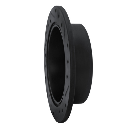 R1 97-04 Mitsubishi DIAMANTE Rear Left Drilled & Slotted Black Brake Rotor