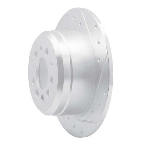 R1 67-74 Volvo 164 Rear Right Drilled & Slotted Silver Brake Rotor