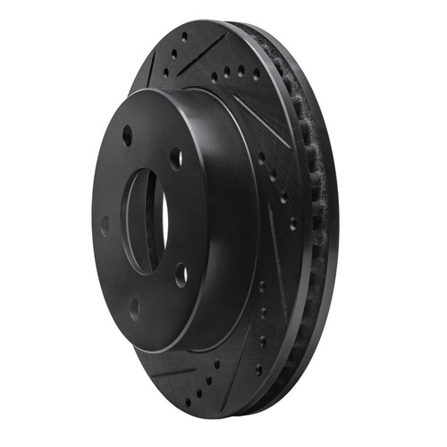 R1 00-02 Dodge Ramcharger (Mexico) Front Left Drilled & Slotted Black Brake Rotor