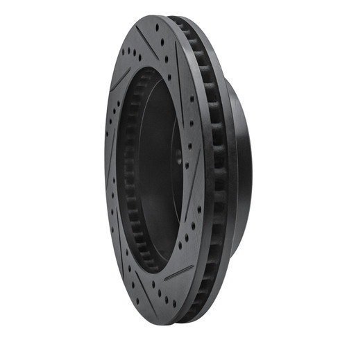 R1 00-02 Dodge Ramcharger (Mexico) Front Left Drilled & Slotted Black Brake Rotor