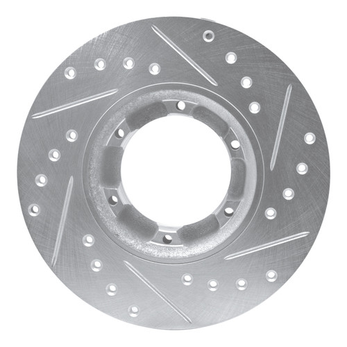 R1 71-83 Renault Lecar Front LeftRear Left Drilled & Slotted Silver Brake Rotor