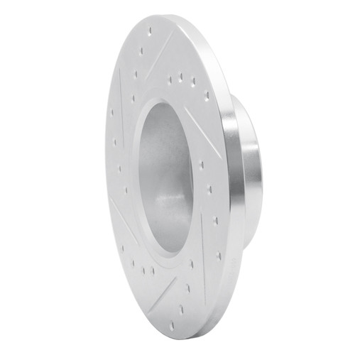 R1 74-79 Lotus Elite Front Right Drilled & Slotted Silver Brake Rotor