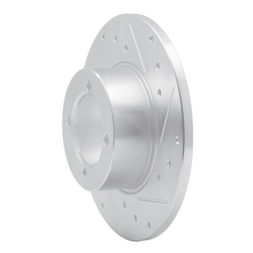 R1 67-74 Opel Manta Front Right Drilled & Slotted Silver Brake Rotor