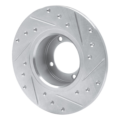 R1 67-74 Opel Manta Front Left Drilled & Slotted Silver Brake Rotor