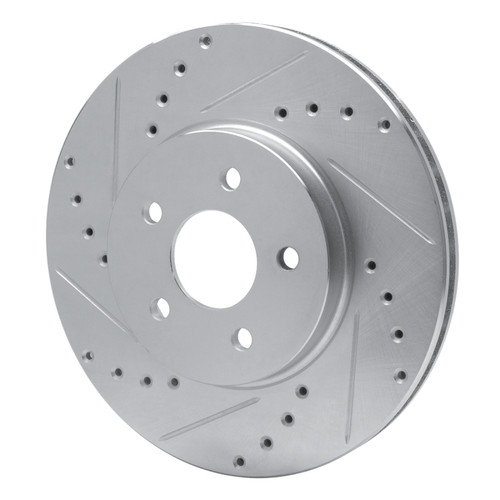 R1 01-08 Ford Mondeo (Mexico) Front Left Drilled & Slotted Silver Brake Rotor