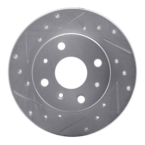 R1 88-92 Daihatsu CHARADE Front Right Drilled & Slotted Silver Brake Rotor EDZ-19000R