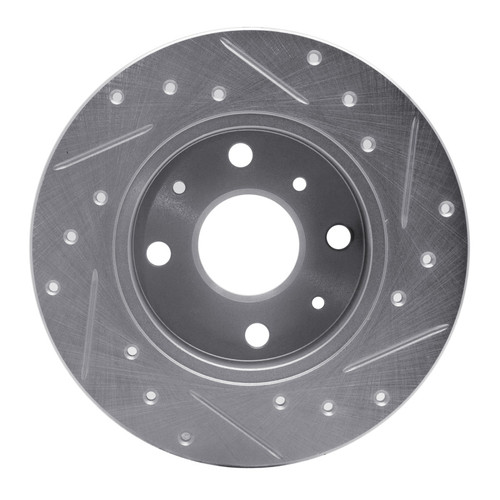 R1 88-92 Daihatsu CHARADE Front Right Drilled & Slotted Silver Brake Rotor EDZ-19000R