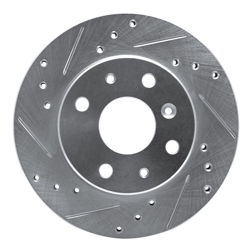 R1 88-92 Daihatsu CHARADE Front Left Drilled & Slotted Silver Brake Rotor