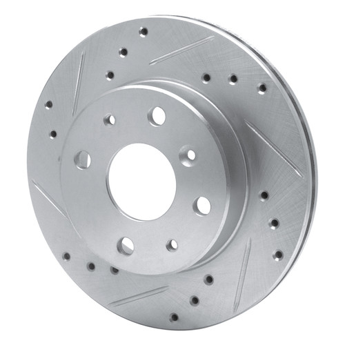 R1 88-92 Daihatsu CHARADE Front Left Drilled & Slotted Silver Brake Rotor