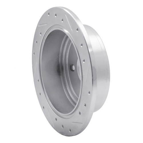 R1 99-02 Daewoo Nubira Rear Left Drilled & Slotted Silver Brake Rotor