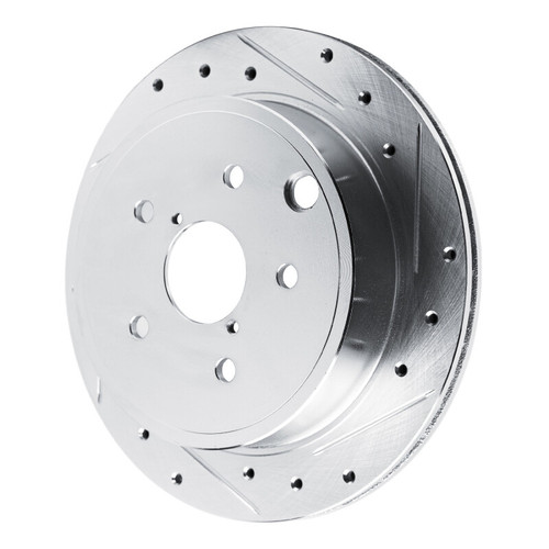 R1 22-25 Subaru WRX Rear Right Drilled & Slotted Silver Brake Rotor