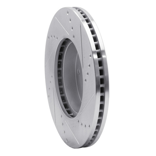 R1 15-19 Subaru Legacy Front Left Drilled & Slotted Silver Brake Rotor