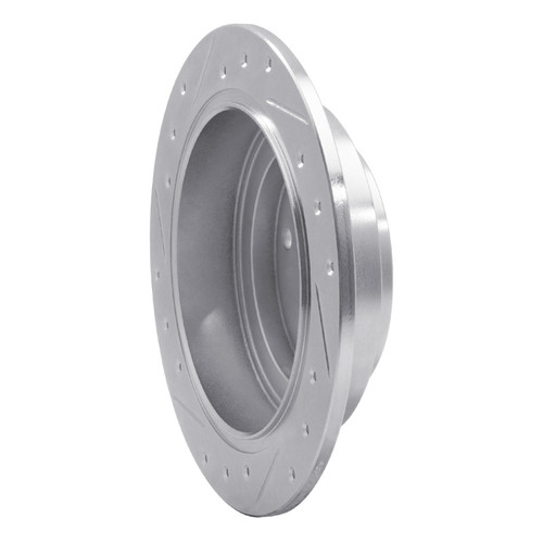 R1 92-97 Subaru SVX Rear Right Drilled & Slotted Silver Brake Rotor