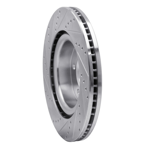 R1 05-09 Land Rover Range Rover Sport Front Right Drilled & Slotted Silver Brake Rotor