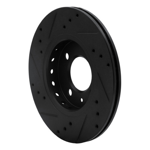 R1 09-17 Volkswagen SAVEIRO (Mexico) Front Right Drilled & Slotted Black Brake Rotor