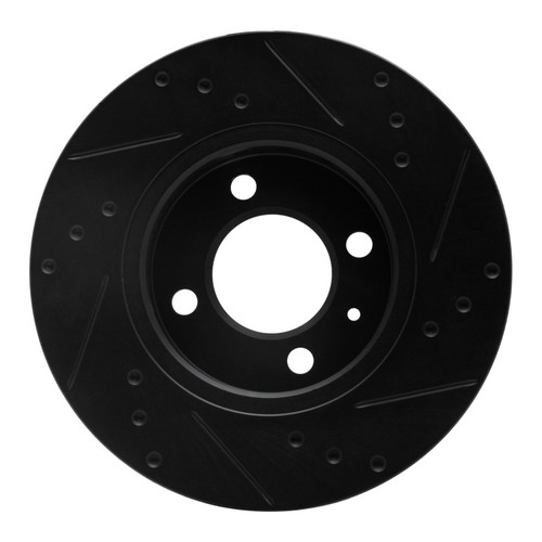 R1 09-17 Volkswagen SAVEIRO (Mexico) Front Left Drilled & Slotted Black Brake Rotor