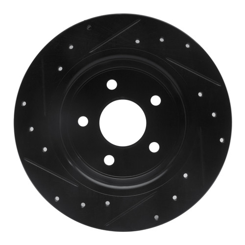 R1 08-12 Renault TRAFIC (Mexico) Rear Right Drilled & Slotted Black Brake Rotor