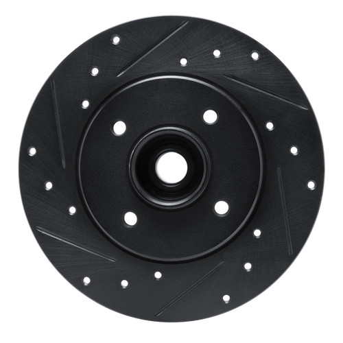 R1 02-10 Renault CLIO (Mexico) Rear Left Drilled & Slotted Black Brake Rotor