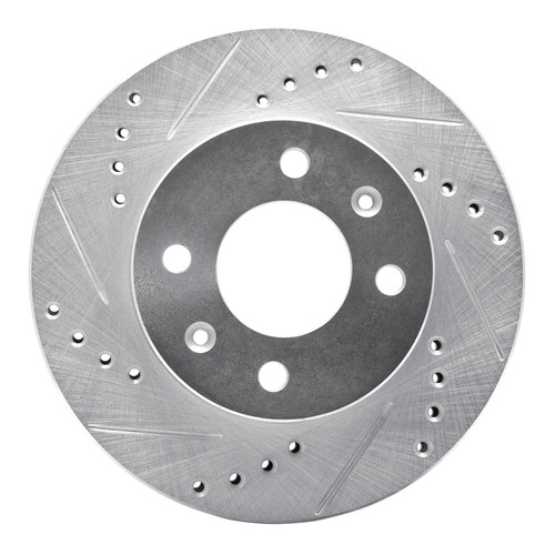 R1 03-06 Dodge Verna (Mexico) Front Left Drilled & Slotted Silver Brake Rotor