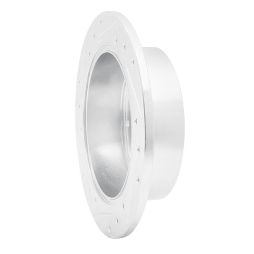 R1 01-10 Hyundai TUCSON Rear Right Drilled & Slotted Silver Brake Rotor