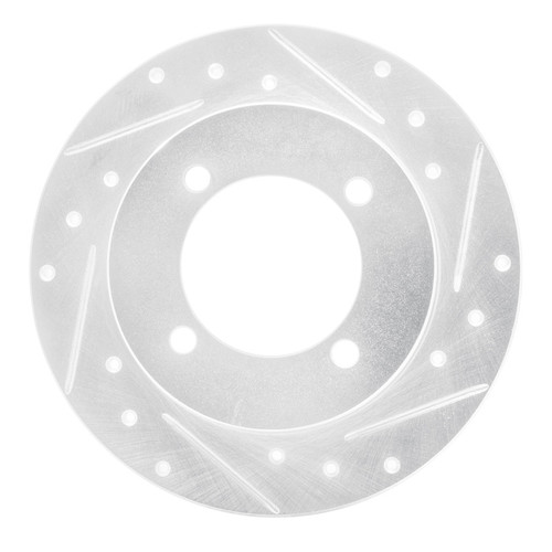 R1 94-96 Hyundai Elantra Rear Right Drilled & Slotted Silver Brake Rotor