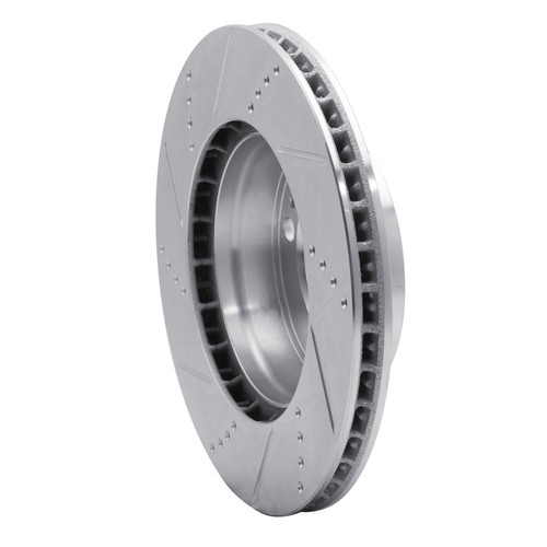 R1 97-04 Porsche Boxster Front Right Drilled & Slotted Silver Brake Rotor