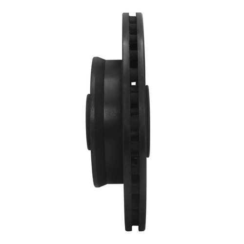 R1 88-91 Mazda 929 Front Left Drilled & Slotted Black Brake Rotor