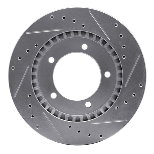 R1 99-08 Chevrolet Tracker Front Left Drilled & Slotted Silver Brake Rotor