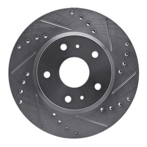 R1 07-19 Suzuki SX4 S-Cross (Mexico) Front Right Drilled & Slotted Silver Brake Rotor