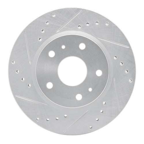 R1 07-19 Suzuki SX4 S-Cross (Mexico) Front Left Drilled & Slotted Silver Brake Rotor