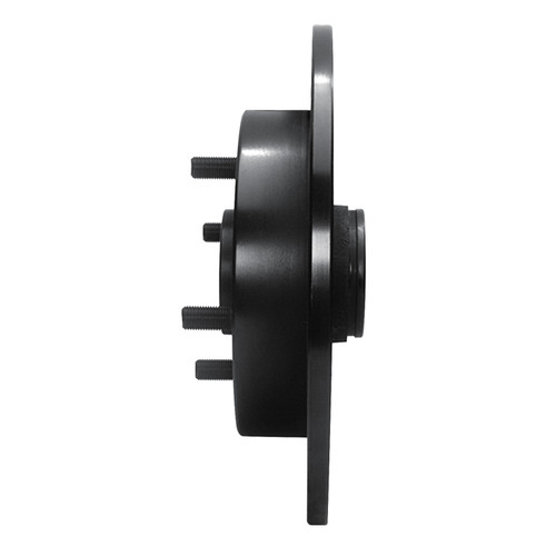 R1 88-88 Nissan Maxima Rear Left Drilled & Slotted Black Brake Rotor