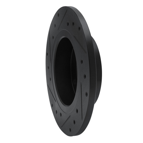 R1 86-06 Nissan TSURU (Mexico) Front Right Drilled & Slotted Black Brake Rotor