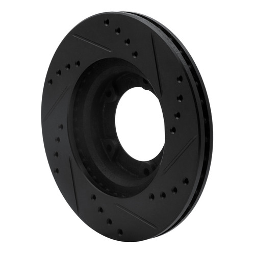 R1 89-08 Toyota Hilux (Mexico) Front Left Drilled & Slotted Black Brake Rotor