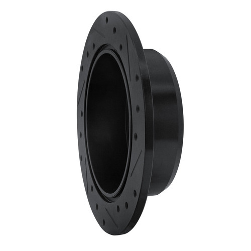 R1 94-95 Toyota Celica Rear Left Drilled & Slotted Black Brake Rotor