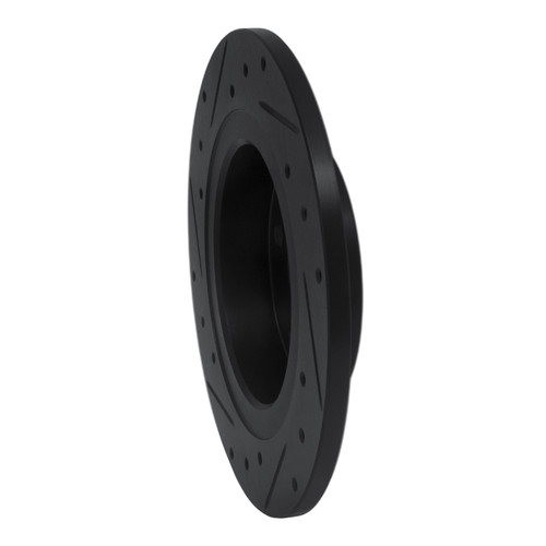 R1 03-11 Cadillac BLS (Mexico) Rear Right Drilled & Slotted Black Brake Rotor ECB-65017R