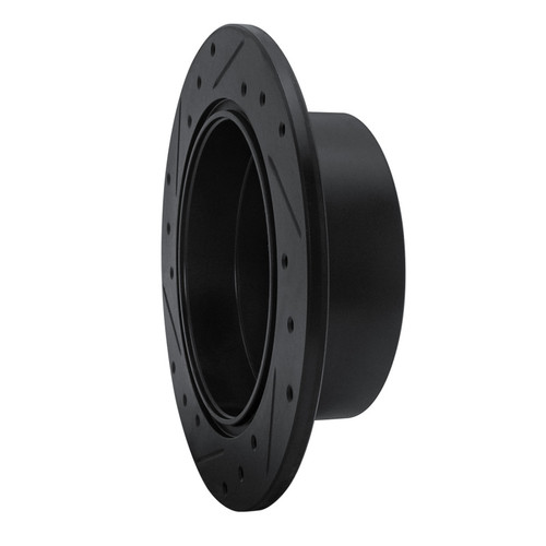 R1 94-96 Saab 900 Rear Right Drilled & Slotted Black Brake Rotor