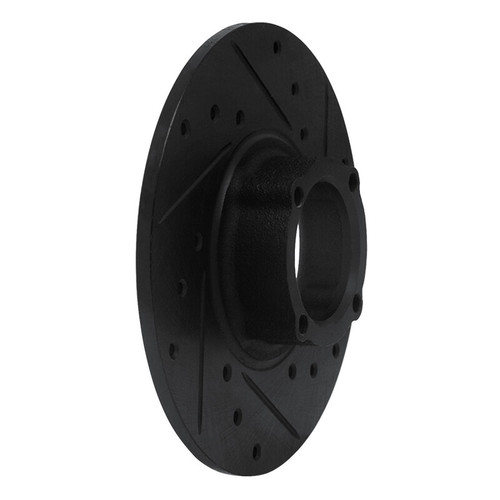 R1 63-79 Austin Healey Sprite Front Right Drilled & Slotted Black Brake Rotor