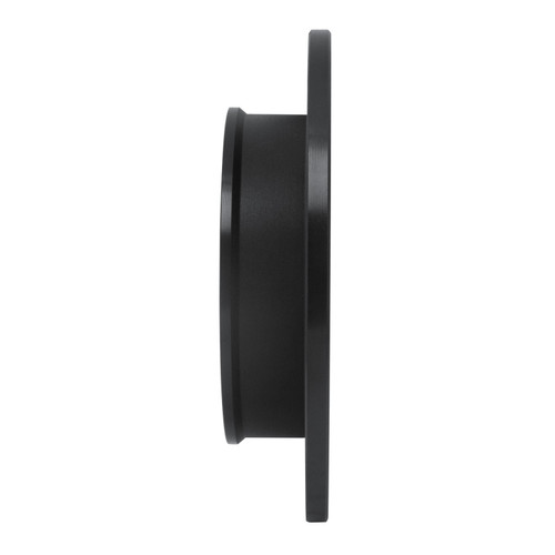 R1 85-87 Toyota Corolla (US/Canada) Rear Right Drilled & Slotted Black Brake Rotor